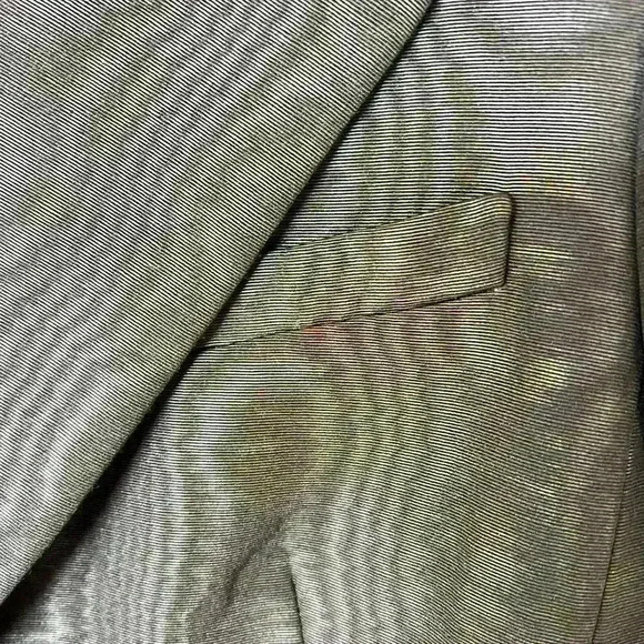 NEW! L.K. Bennett Satin Patterned Tailored Single-Breasted Blazer - Picture 5 of 8